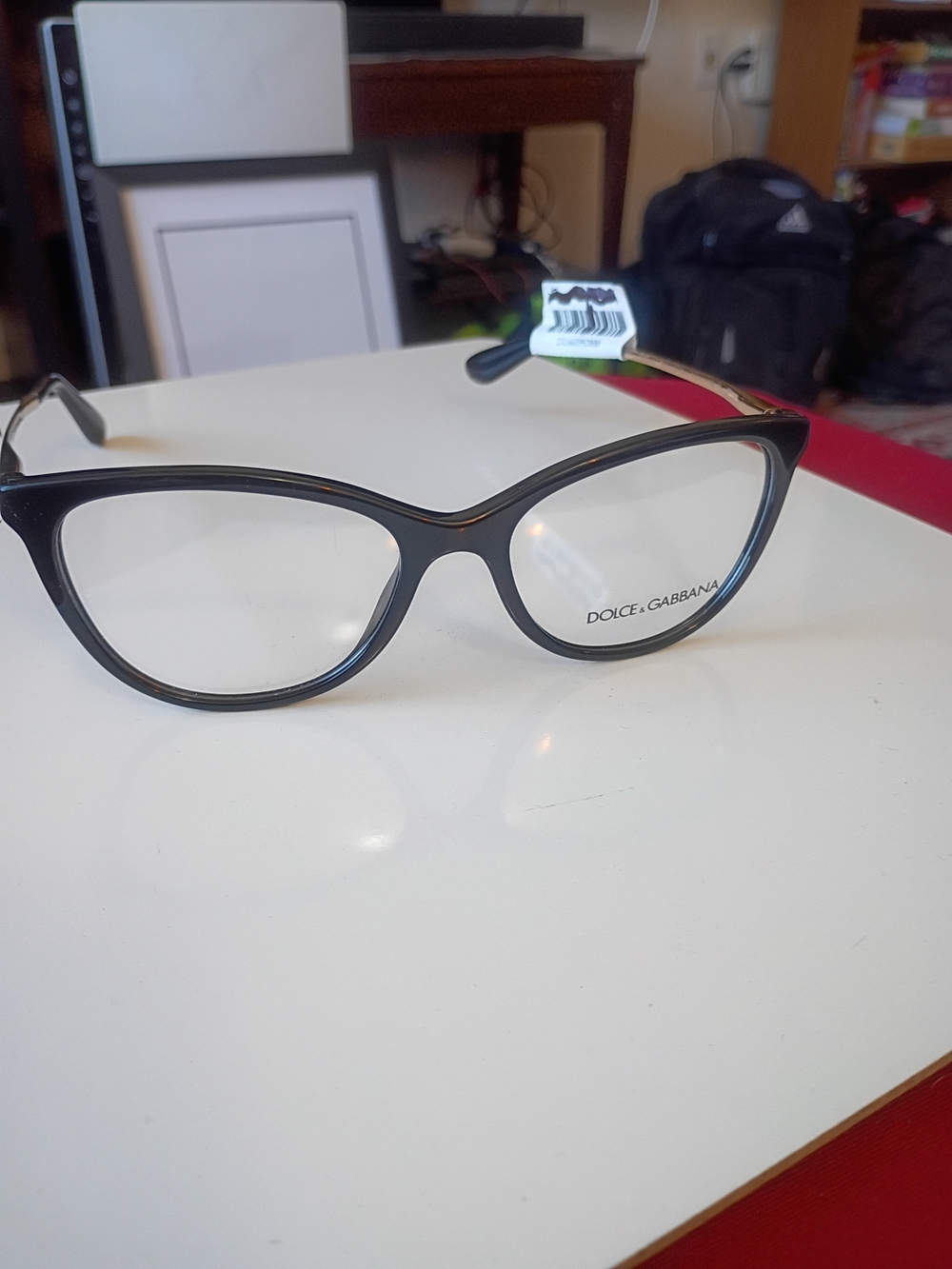 Dolce & Gabbana Women's Black Cat-Eye Eyeglass Frames